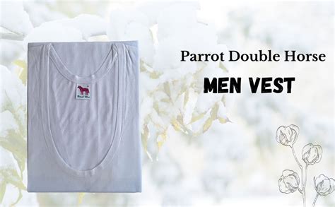 Buy Parrot Double Horse Men Vest (Pack of 5) (30) White at Amazon.in