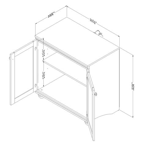 Hopedale 2-Door Storage Cabinet * D - South Shore Industries | AFW.com