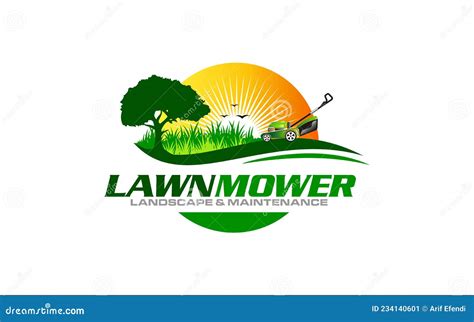 Illustration Vector Graphic of Lawn Care, Landscape, Grass Concept Logo Design Template Stock ...