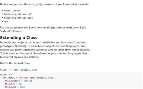 Classical Inheritance in JavaScript 的图像结果