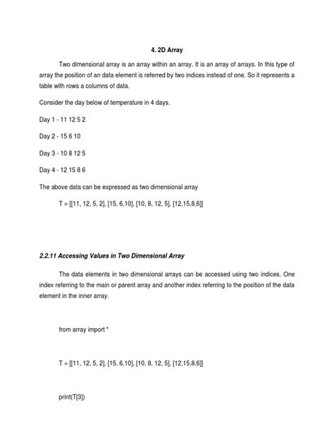 How to Make a 2D Array in Python 的图像结果