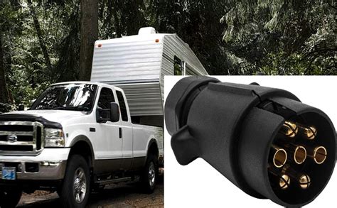 Allpartssource 7 Pin Plug Adapter Connector Socket Tractor Trailer ...