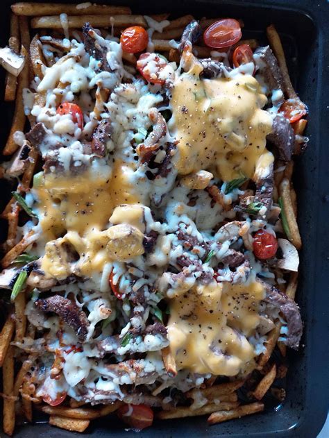 Loaded steak fries. : FoodPorn