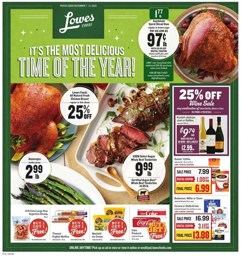 Lowes Foods Ad Circular - 12/07 - 12/13/2022 | Rabato