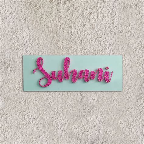 Personalised String Art Name Plate – acrylicsheetsindia