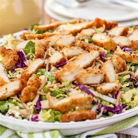 Applebees Oriental Chicken Salad Recipe (+VIDEO) | Lil' Luna