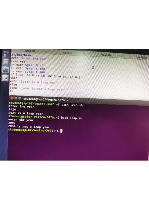 Osexp 2 - Shell scripting tutorial - leap X vote maxi mult echo the ...