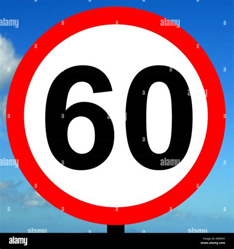 60 mph sign hi-res stock photography and images - Alamy