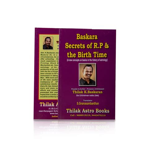 Giri - Baskara Secrets Of R.P And The Birth Time | Inspirational Books