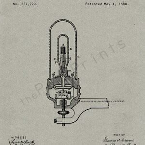 Buy Edison Printable | Thomas Edison Light Bulb | Edison Art | Edison ...