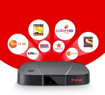 Airtel Digital TV Only HD Set Top Box | 1 Month Family Sports Kids Pack ...
