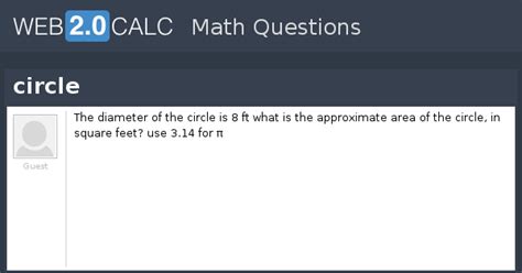 View question - circle