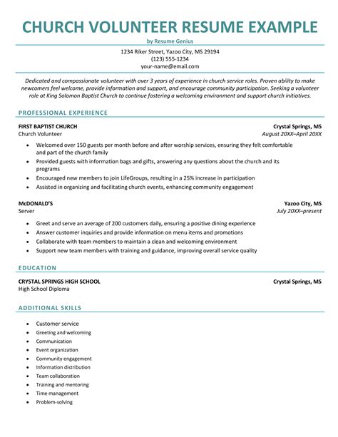 4 Volunteer Resume Examples with Writing Tips
