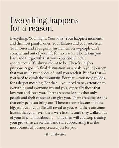 Everything Happens for a Reason