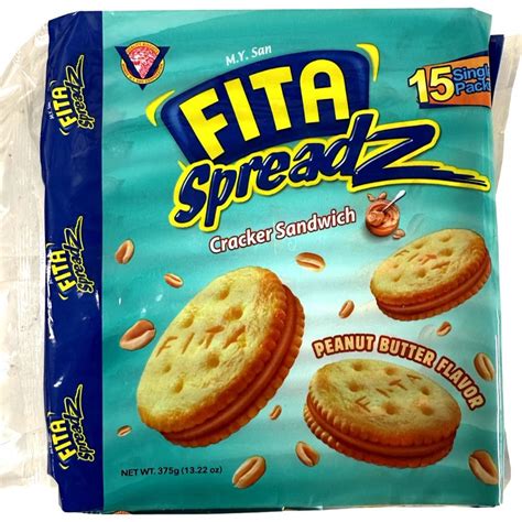 M.Y. San - Fita Spreadz - Cracker Sandwich - Peanut Butter Flavor - 15 ...