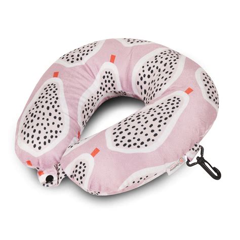 Buy Destinio Travel Neck Pillow in Pink Pear Print - Destinio.in