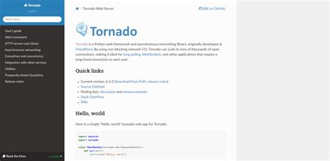 Image result for Tornado Web Server Python