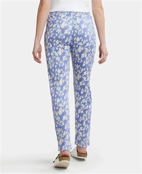 Buy Micro Modal Cotton Relaxed Fit Printed Pyjama with Side Pockets ...