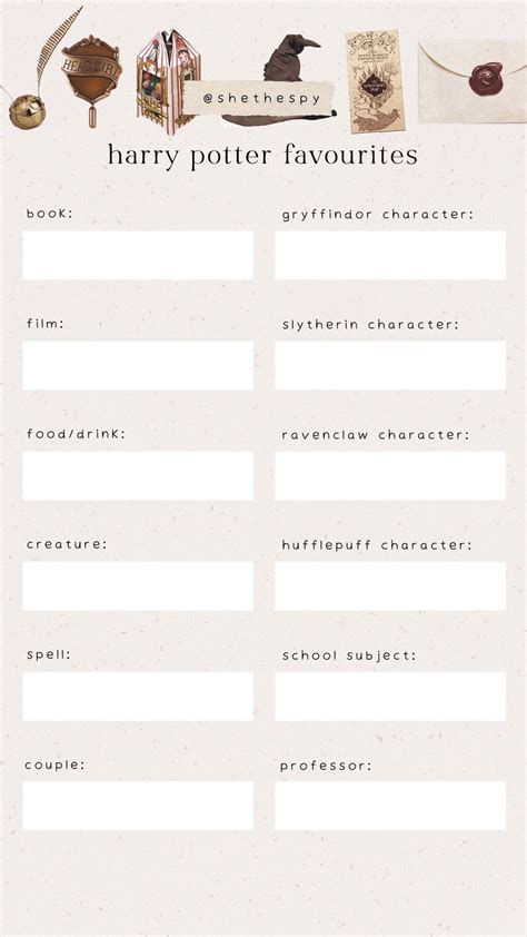 harry potter favourites | Harry potter questions, Harry potter games ...