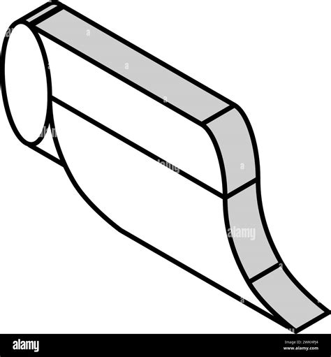 butcher paper isometric icon vector illustration Stock Vector Image ...