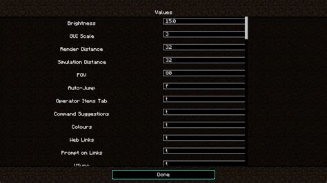 Image result for Minecraft Java Options Menu