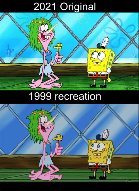 Redoing modern SpongeBob screenshots in the old style (and vice versa ...
