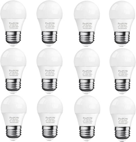 Ajuns LED Bulb 3W 25 Watt Light Bulbs Equivalent, A15 120V 25W Light ...