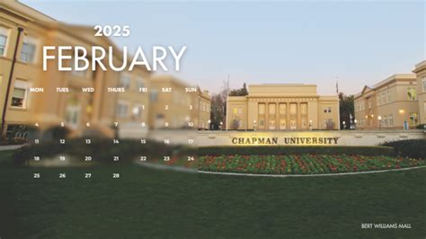 Chapman Desktop Calendars for 2025