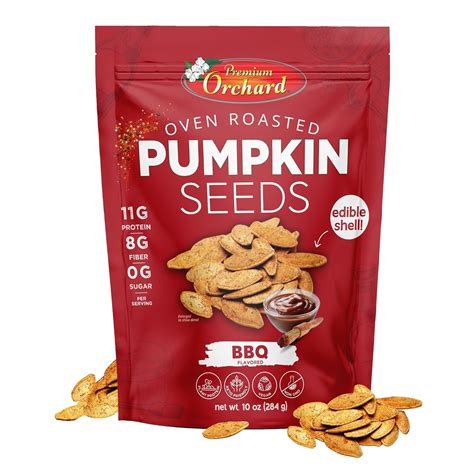 PREMIUM ORCHARD Flavored Pumpkin Seeds Oven Roasted | BBQ | High ...