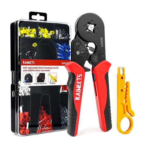 Buy KAIWEETSFerrule Crimping Tool Kit, AWG 23-7 Self-adjustable Wire ...