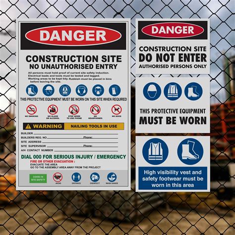 Construction Site Safety Signs | Building Site Signage - New Signs