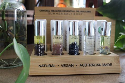 Summer Salt Body Crystal Healing Essential Oil Rollers - Seed and Bloom