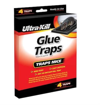 Ultra-Kill 4 Count Rat and Mouse Glue Traps Insect & Pest Control at ...