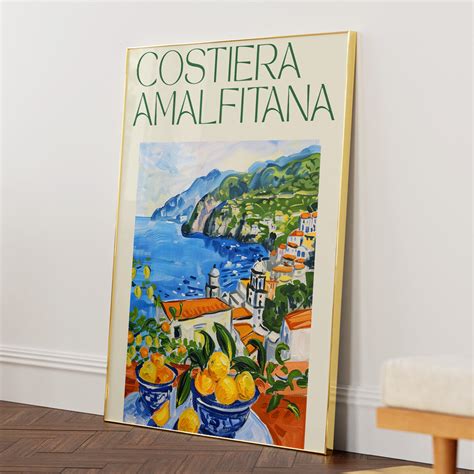 Costiera Amalfitana Coastal Framed Art Print | Nook At You