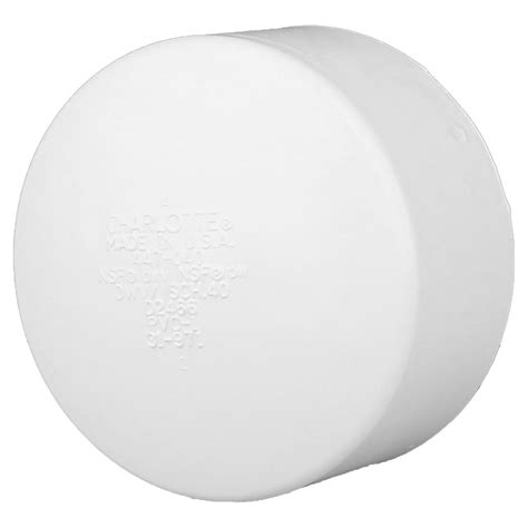 Charlotte Pipe Schedule 40 6in. Hub PVC Cap 1 Pack | Stine Home + Yard ...