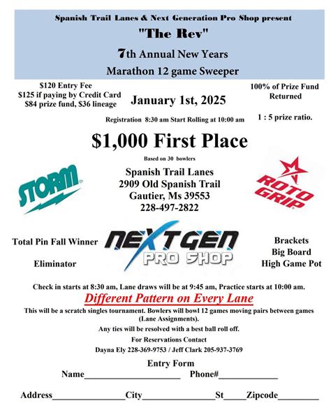 "The Rev" New Years Day Sweeper, Spanish Trail Lanes, Gautier, 1 ...