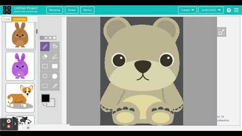 Code.org Lesson 26 Edge Sprites 的图像结果