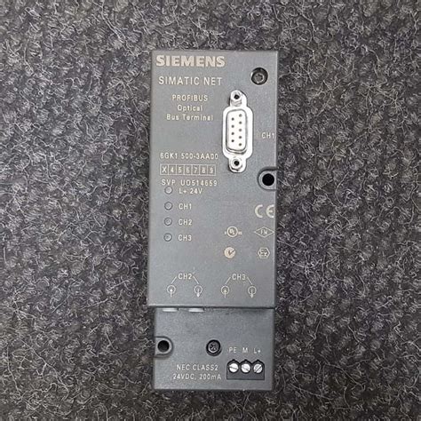 Siemens Simatic Net Profibus TBO terminal de bus óptico de 6GK1500-3AA00