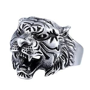 Anisa Majestic Tiger Ring for Men Lion Ring Adjustable Design For Men ...
