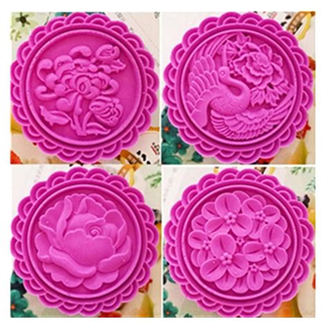 Optional 250 Grams Giant Moon Cake Mold Set 1 PC Hand Press Cake ...