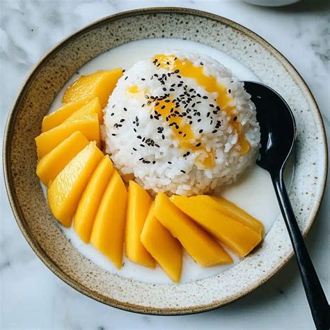 Mango Sticky Rice Delight: Coconut-Infused Recipe