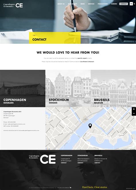 CE哥本哈根经济学家网站界面设计 [5P] - 网页设计