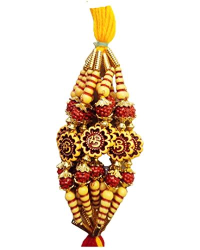 Buy SAMARIYA Rudraksha om rakhi Ganesh Thread Rakhi Studded Rakhi ...