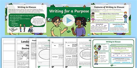 KS1 Purposes for Writing: Writing to Discuss Resource Pack