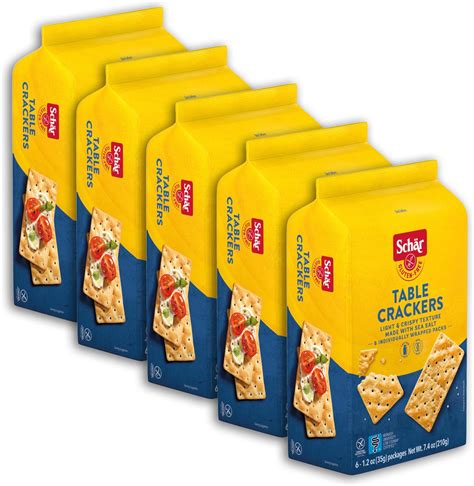 Amazon.com: Schar Multigrain Table Crackers 5-Pack - Gluten-Free High ...