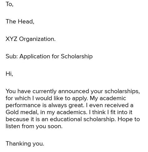 An organisation has advertised scholarships to study abroad. Write a ...