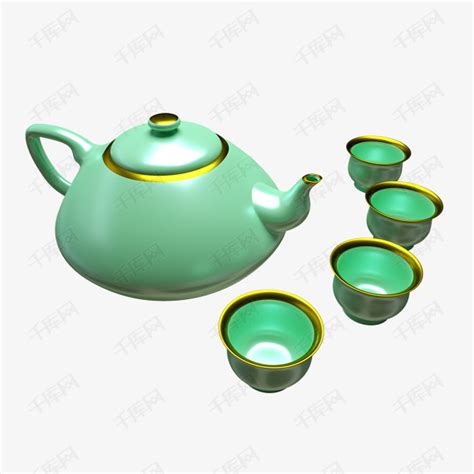 茶具瓷器青瓷汝窑素材图片免费下载-千库网