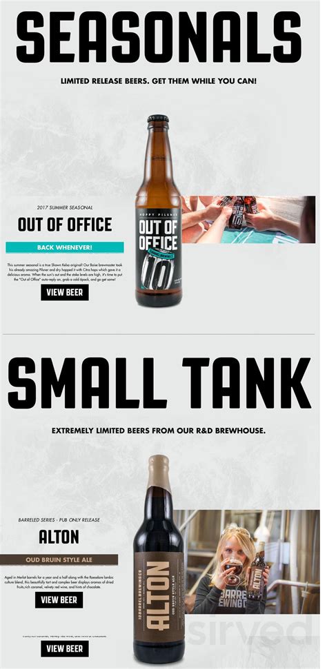 10 Barrel Brewing Portland menus in Portland, Oregon, United States