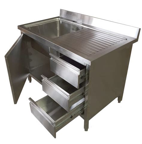 Commercial Stainless Steel Sink Cupboards With Drawers