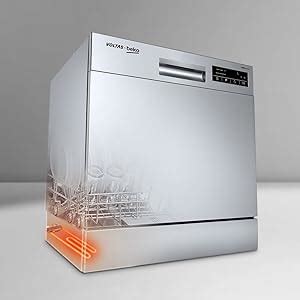 Voltas Beko 8 Place Settings Table Top Dishwasher (DT8S, Silver ...